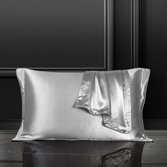 Silk Pillowcase Silver Mist - Fever Lingeries