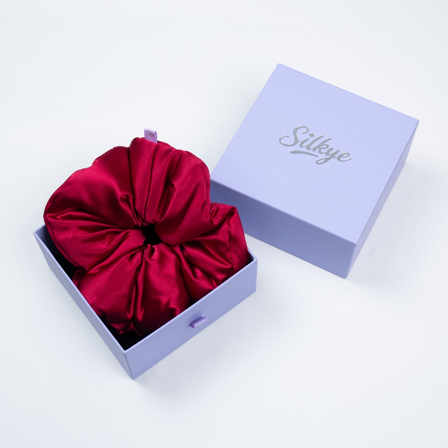 Silk Scrunchie Burgundy Velvet