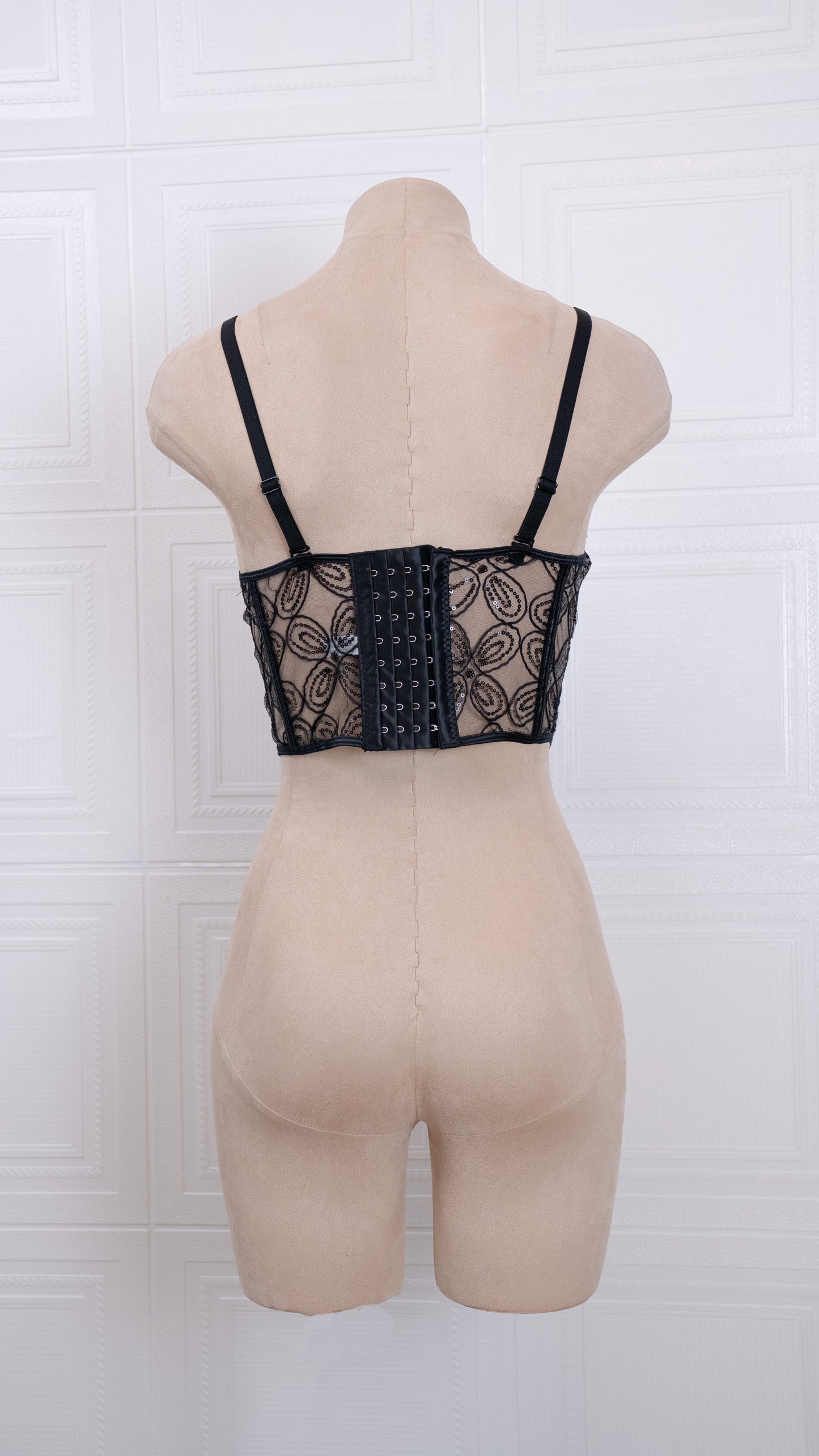 Ethereal Lace Corset Black
