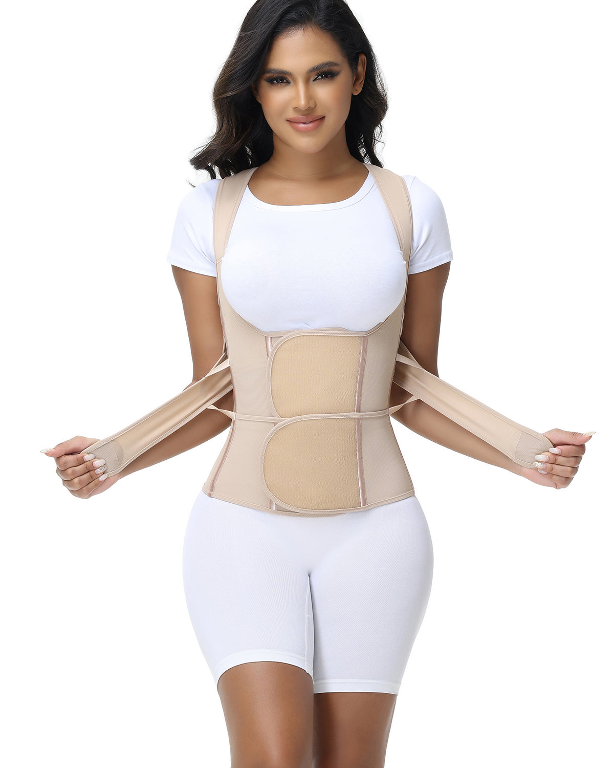Fajas Colombianas Waist Trainer Posture Corrector Corset With Back Support