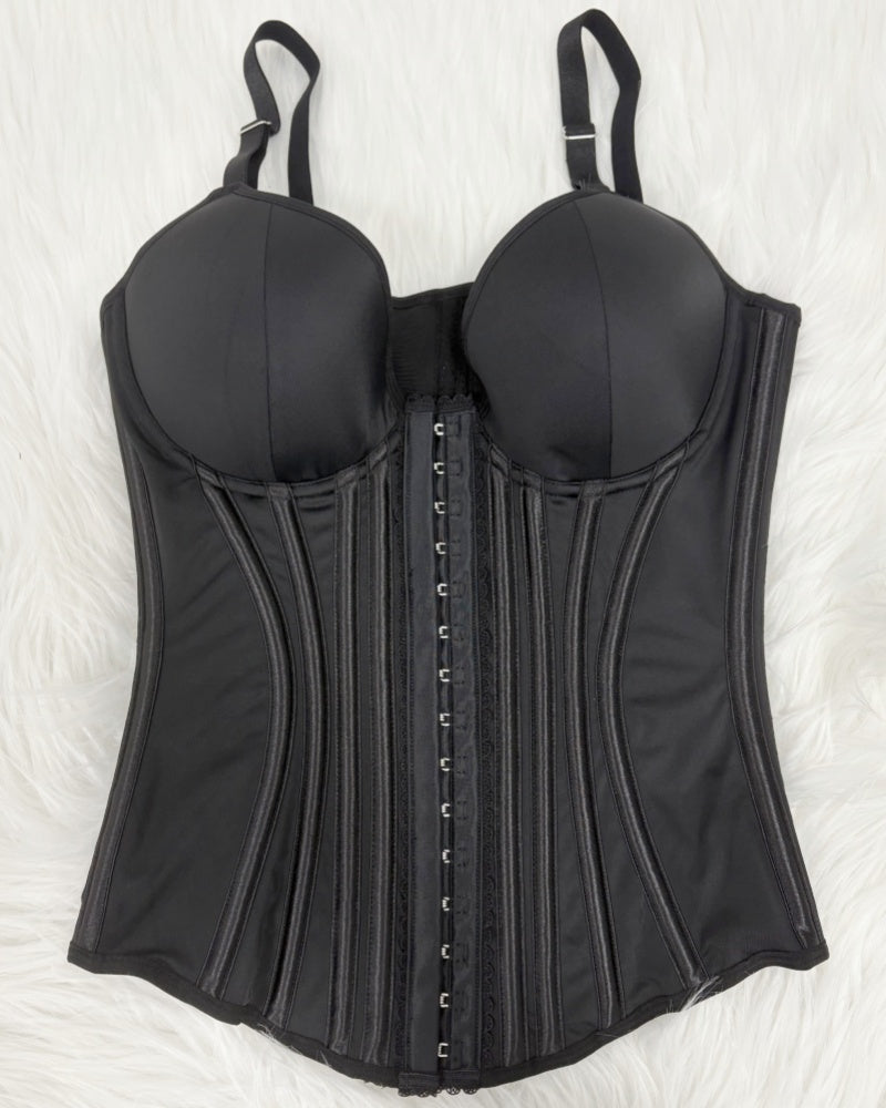 Fajas Colombianas Lace Trimmed Underwire Corset Tummy Control Waist Trainer