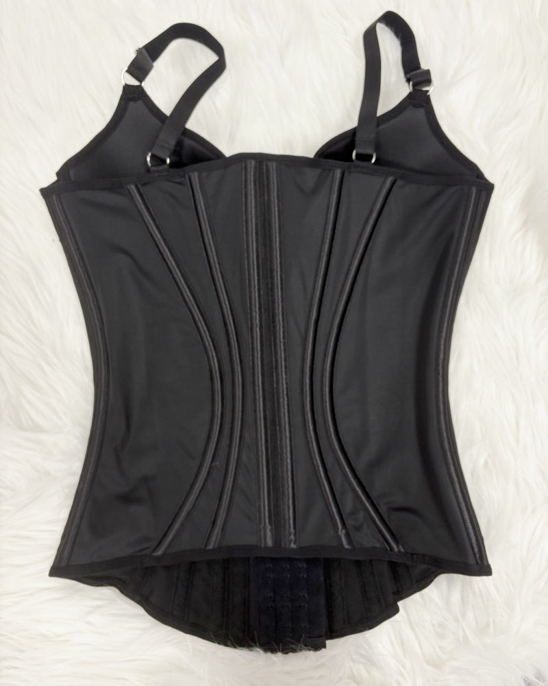 Fajas Colombianas Lace Trimmed Underwire Corset Tummy Control Waist Trainer