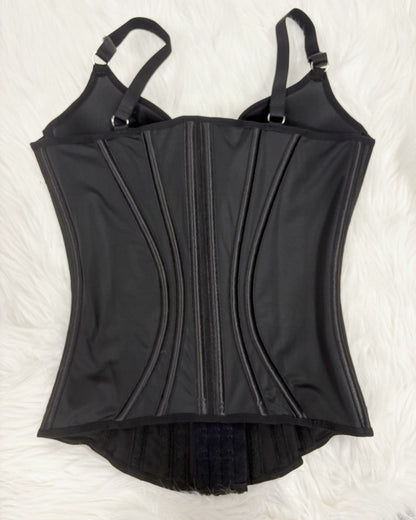 Fajas Colombianas Lace Trimmed Underwire Corset Tummy Control Waist Trainer