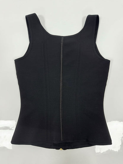 Women's Leopard Print Vest Tummy Control Waist Trainer With Bra