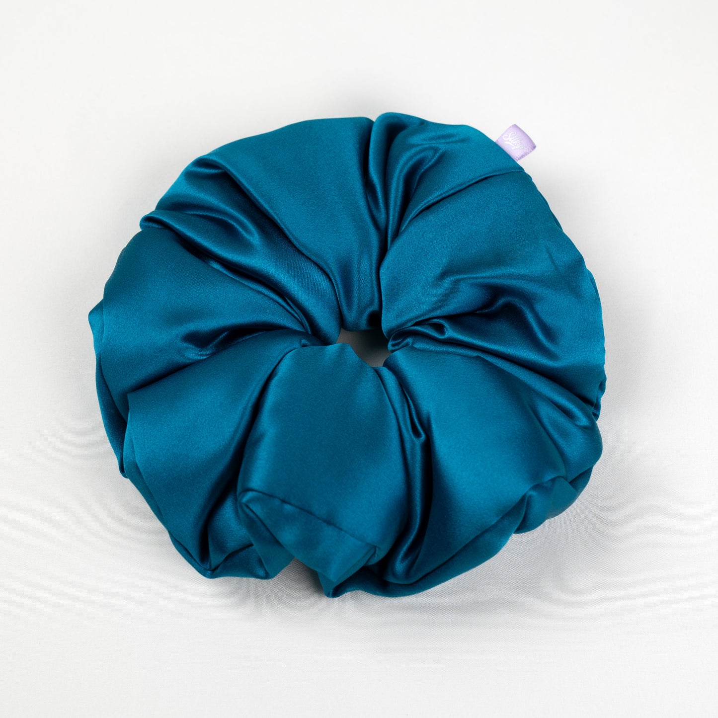 Silk Scrunchie Peacock’s Plume