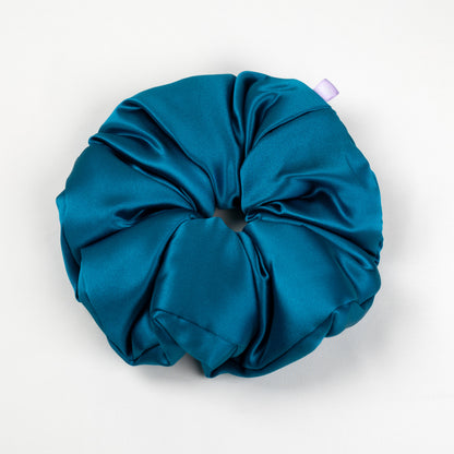 Silk Scrunchie Peacock’s Plume