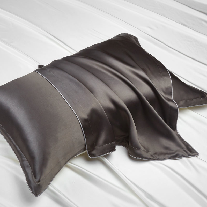 Silk Pillowcase Charcoal Gray - Fever Lingeries