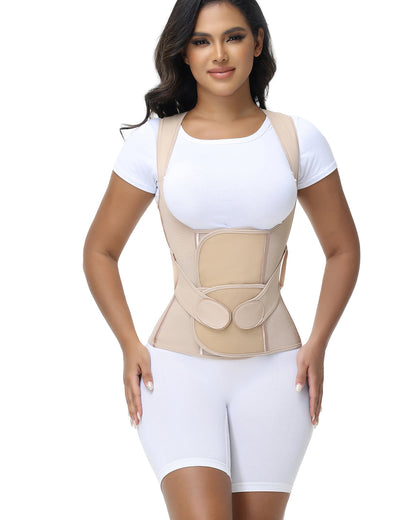 Fajas Colombianas Waist Trainer Posture Corrector Corset With Back Support