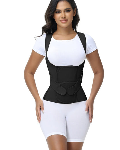 Fajas Colombianas Waist Trainer Posture Corrector Corset With Back Support