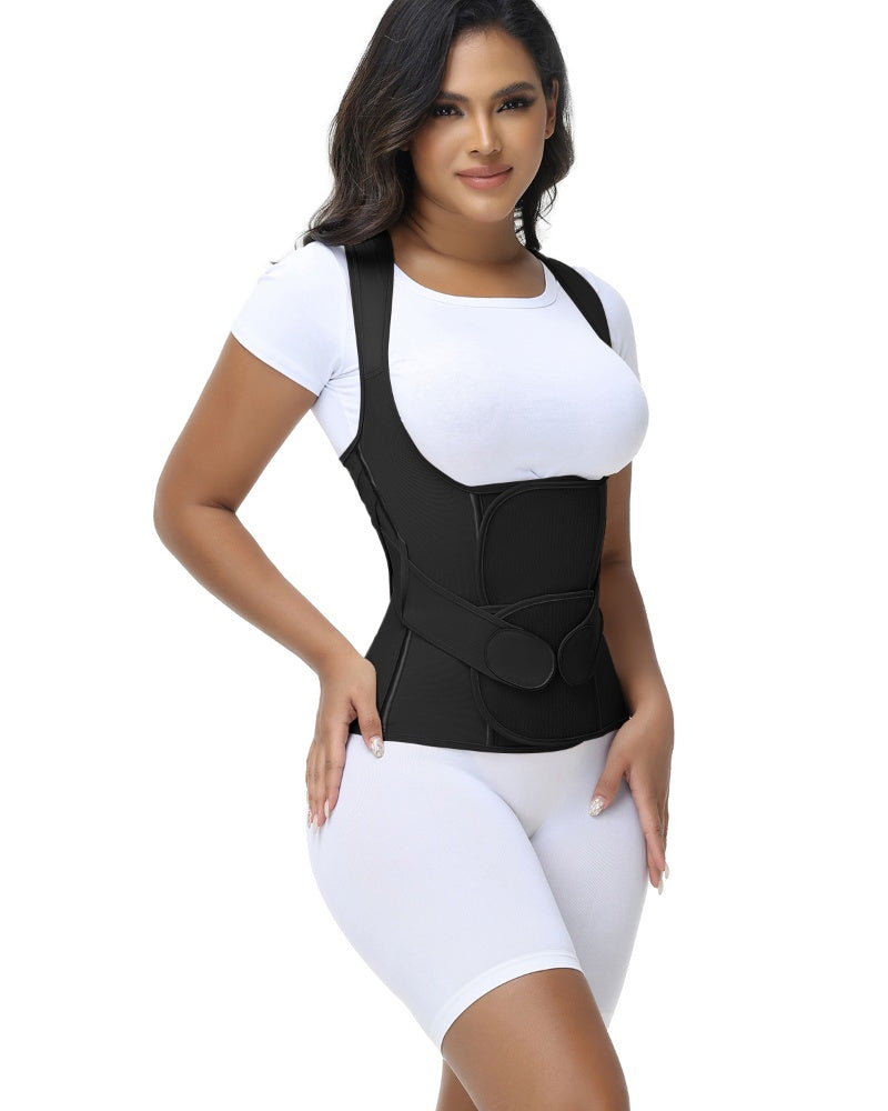Fajas Colombianas Waist Trainer Posture Corrector Corset With Back Support