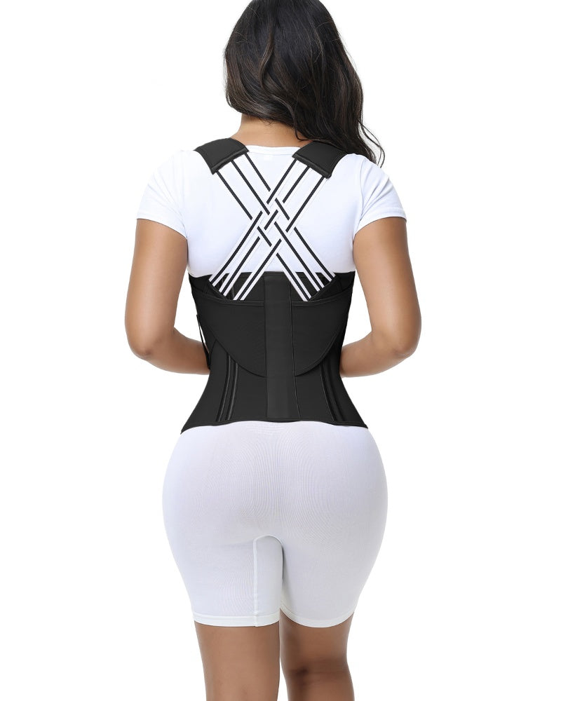Fajas Colombianas Waist Trainer Posture Corrector Corset With Back Support