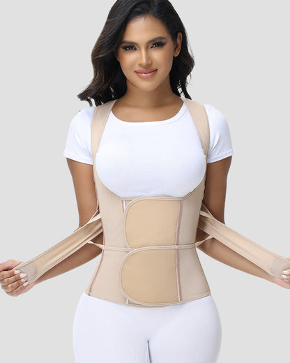 Fajas Colombianas Waist Trainer Posture Corrector Corset With Back Support