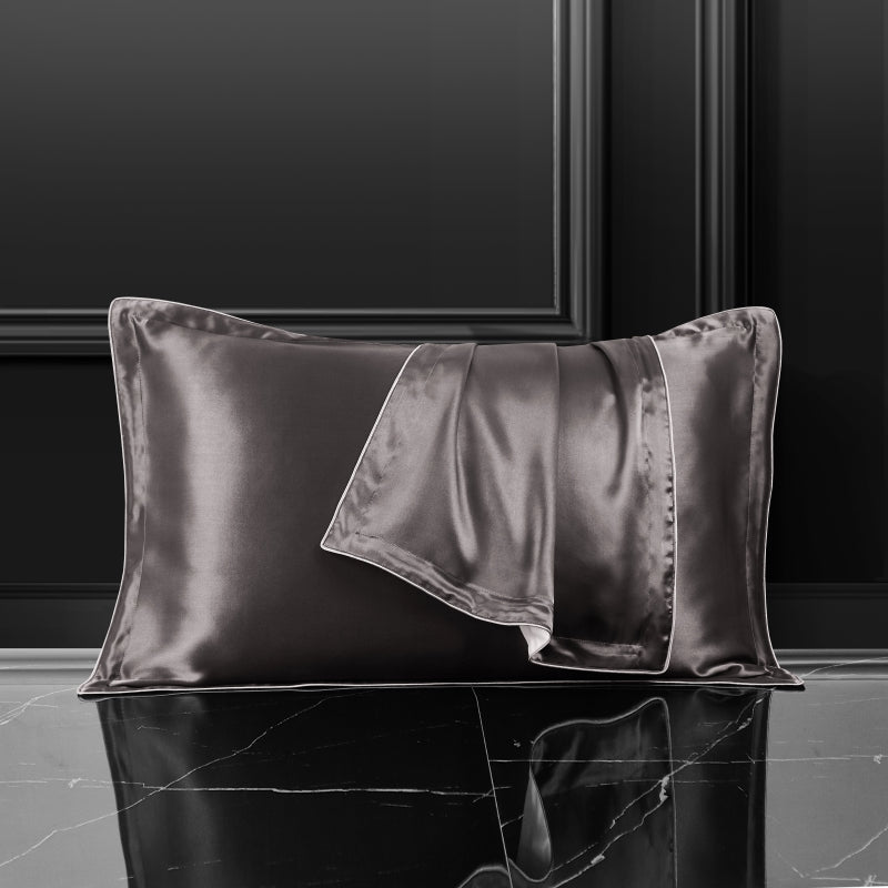 Silk Pillowcase Charcoal Gray - Fever Lingeries