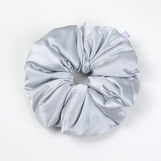 Silk Scrunchie Silver Mist