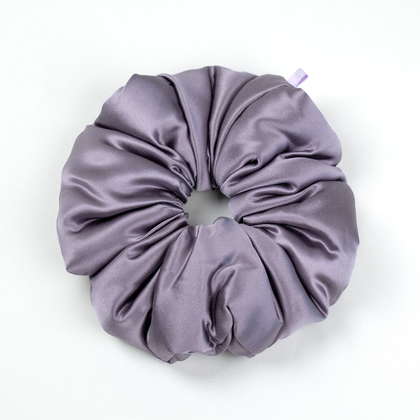 Silk Scrunchie Taro Bloom