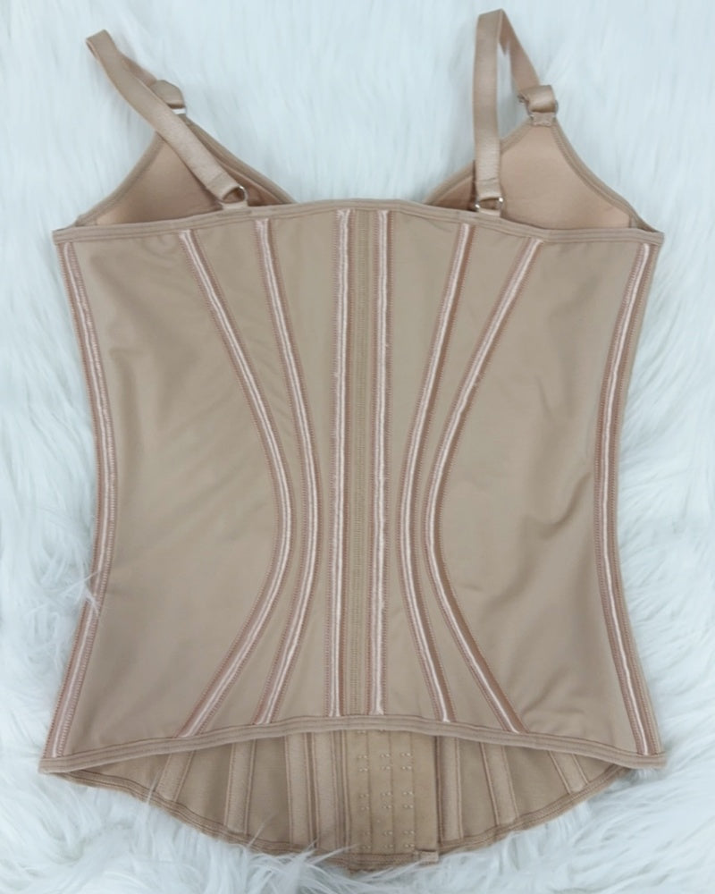 Fajas Colombianas Lace Trimmed Underwire Corset Tummy Control Waist Trainer