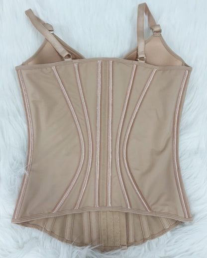 Fajas Colombianas Lace Trimmed Underwire Corset Tummy Control Waist Trainer