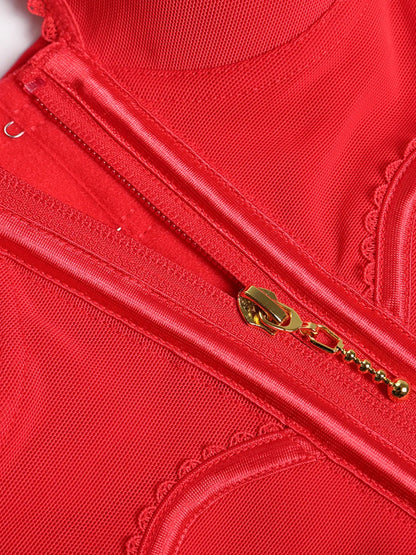 Fajas Colombianas Love Pattern Corset Top Tummy Tuck Waist Trainer