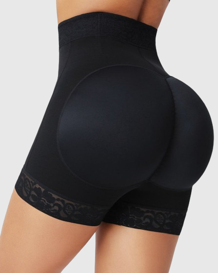 Silkye® Mid Waist Tummy Control Front Zipper High Compression Butt Lifter Shaper Fajas Shorts