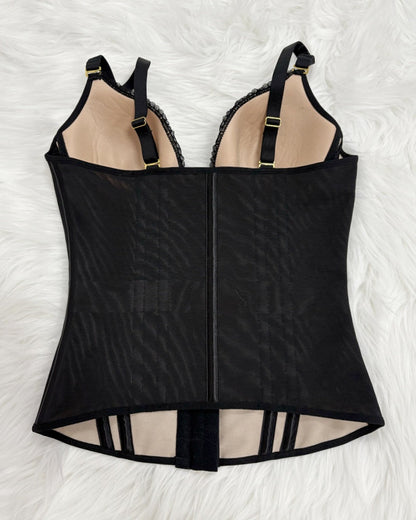 Fajas Colombianas Love Pattern Corset Top Tummy Tuck Waist Trainer