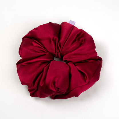 Silk Scrunchie Burgundy Velvet
