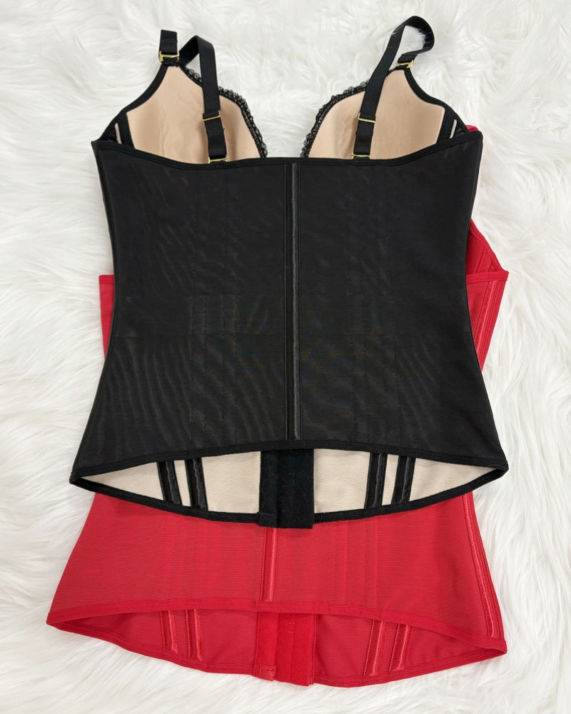 Fajas Colombianas Love Pattern Corset Top Tummy Tuck Waist Trainer