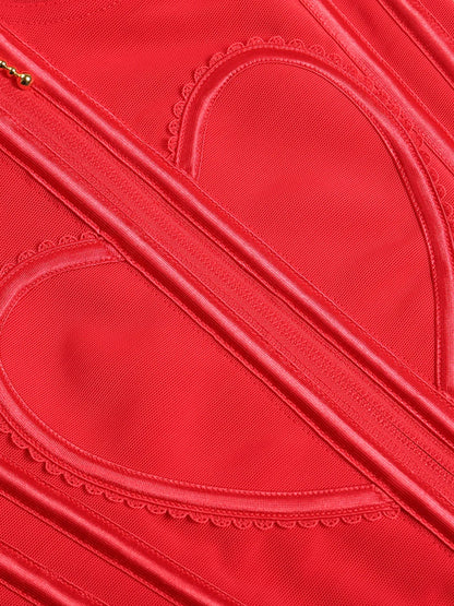 Fajas Colombianas Love Pattern Corset Top Tummy Tuck Waist Trainer