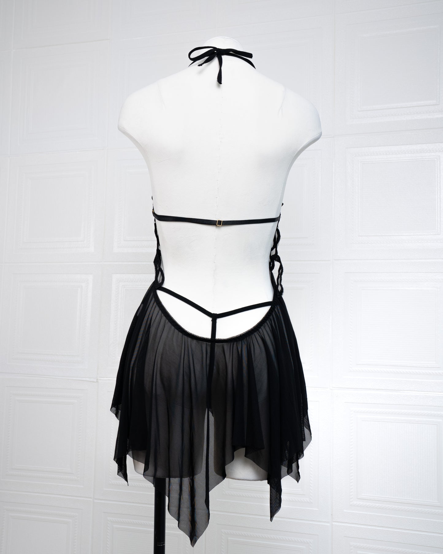 Butterfly Babydoll Black - Fever Lingeries