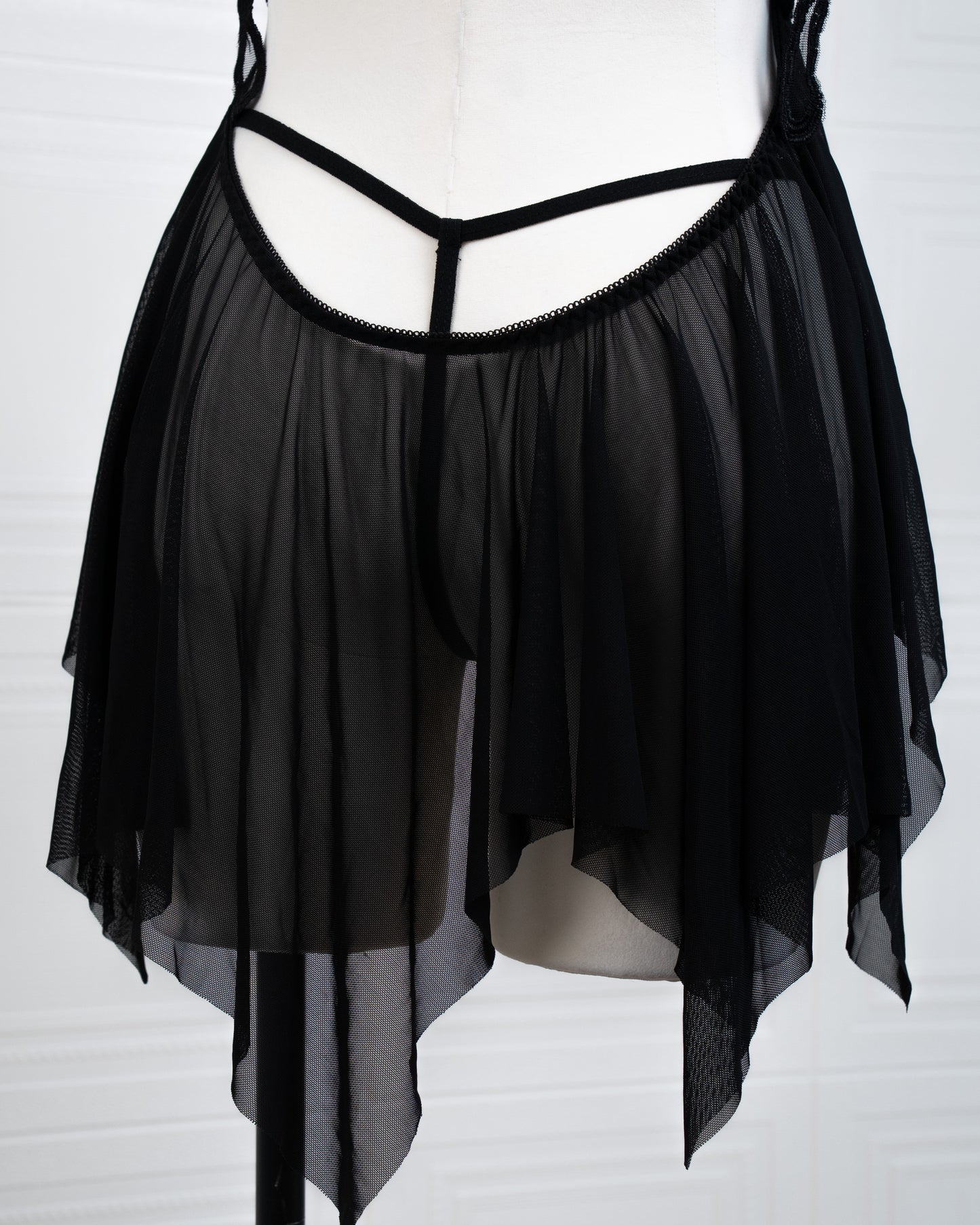 Butterfly Babydoll Black - Fever Lingeries