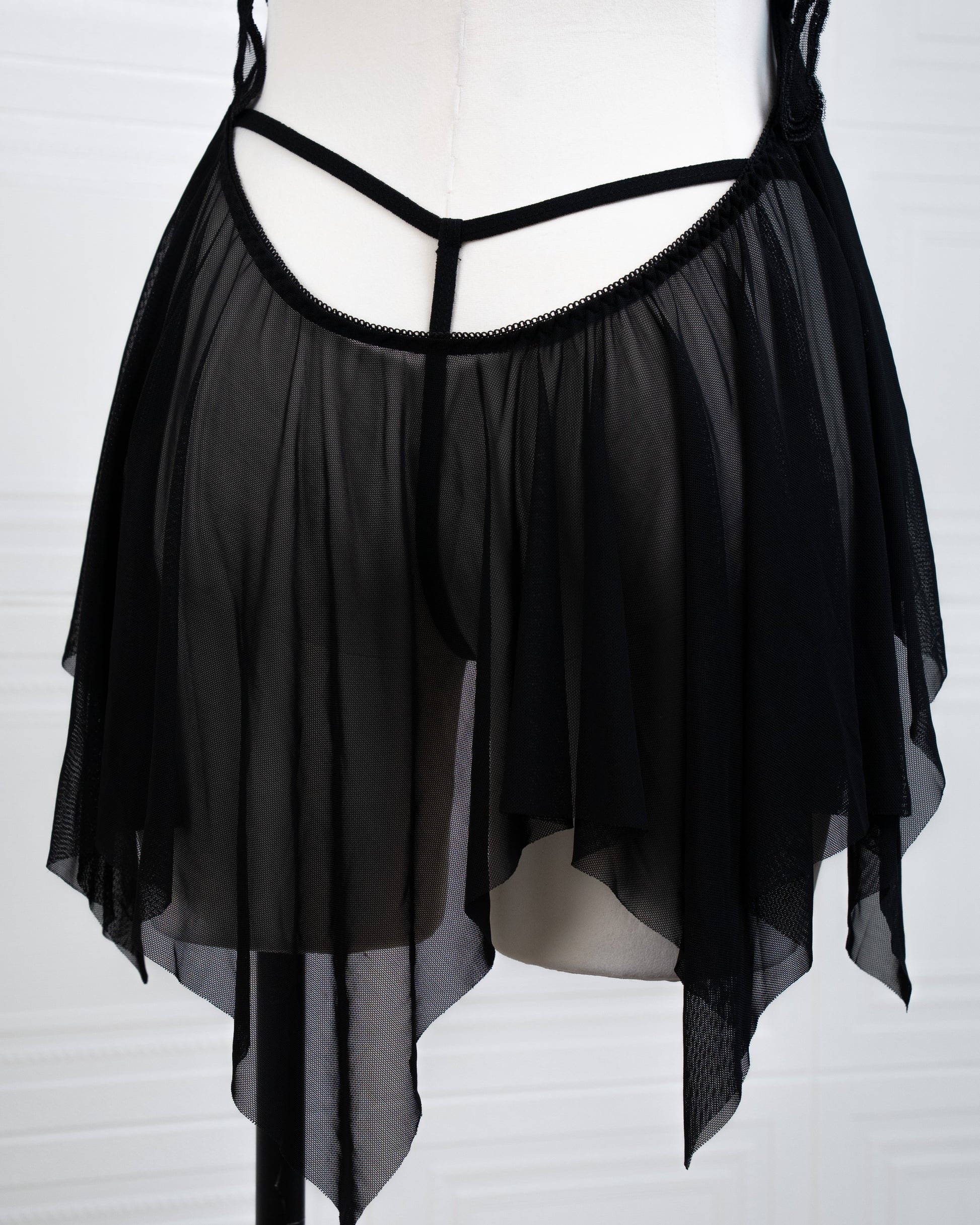 Butterfly Babydoll Black - Fever Lingeries