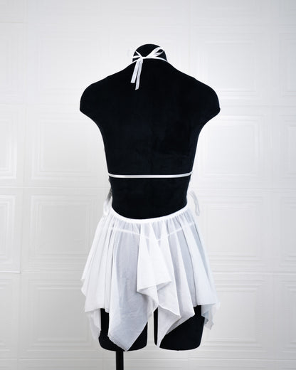 Butterfly Babydoll White - Fever Lingeries