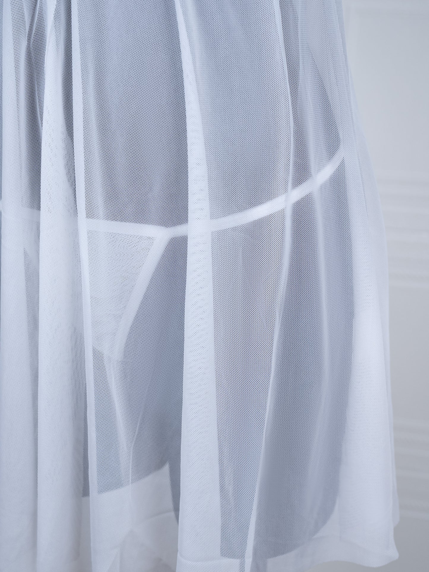 Designer-inspired Tulle Nightdress White - Fever Lingeries