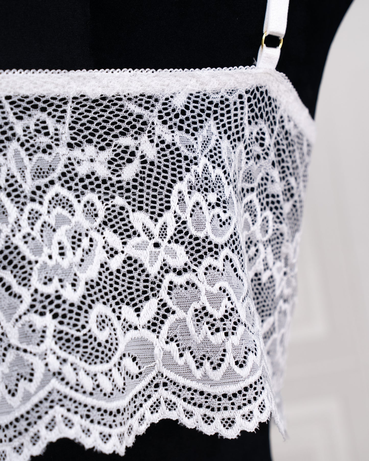 Lace Camisole and Ruffled Shorts Loungewear Set - Fever Lingeries