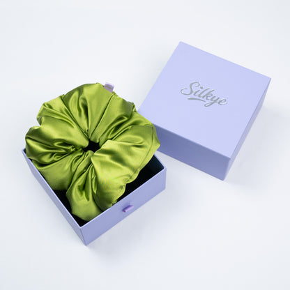 Silk Scrunchie Lush Verdant