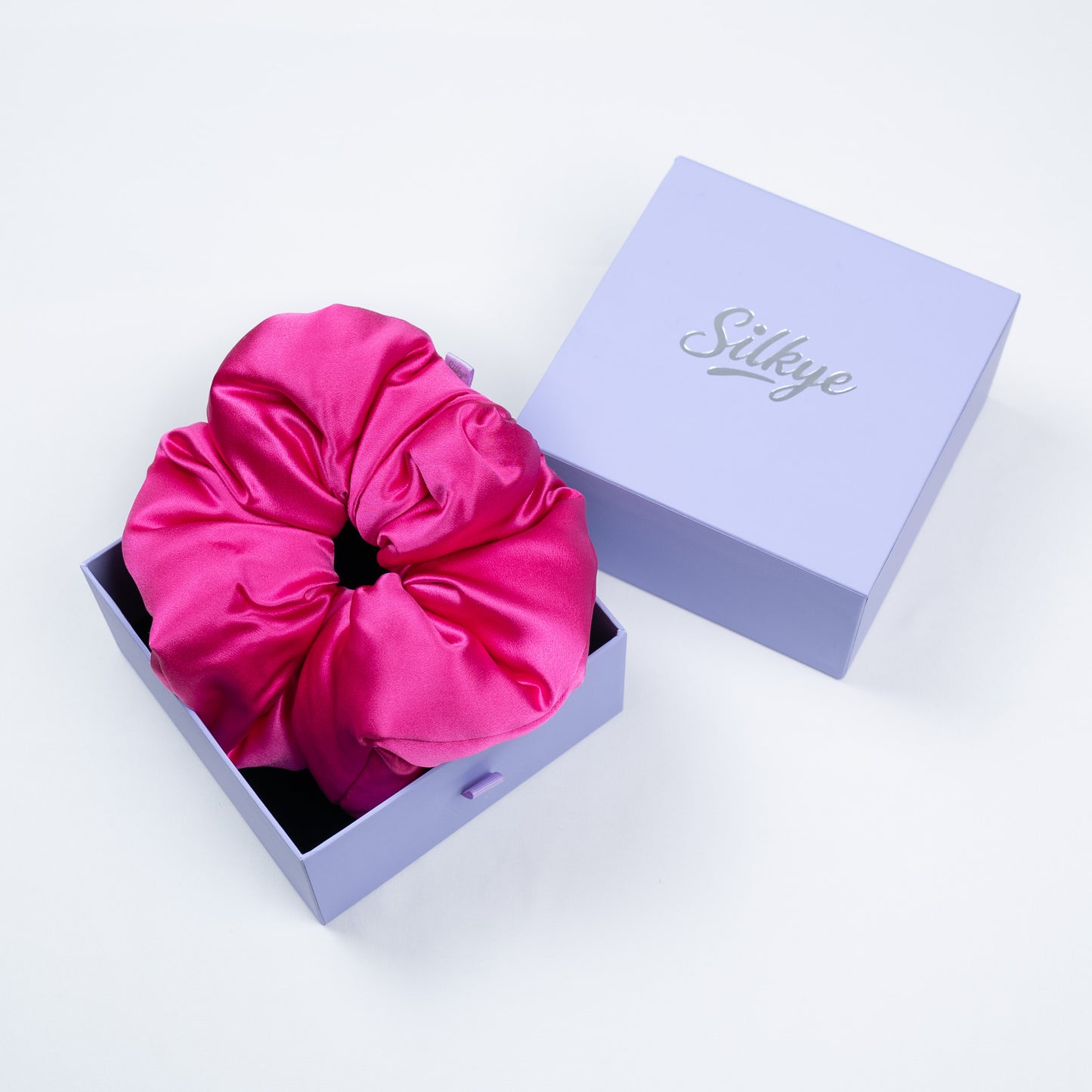 Silk Scrunchie Rose Fuchsia
