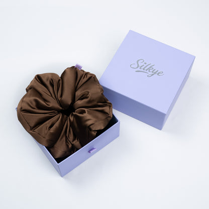 Silk Scrunchie Cocoa Nib