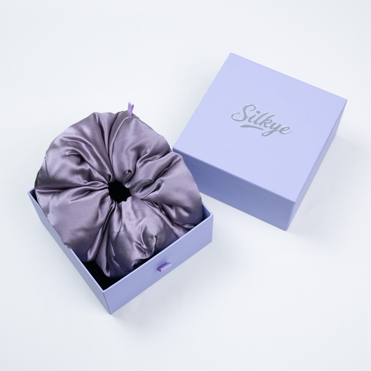 Silk Scrunchie Taro Bloom