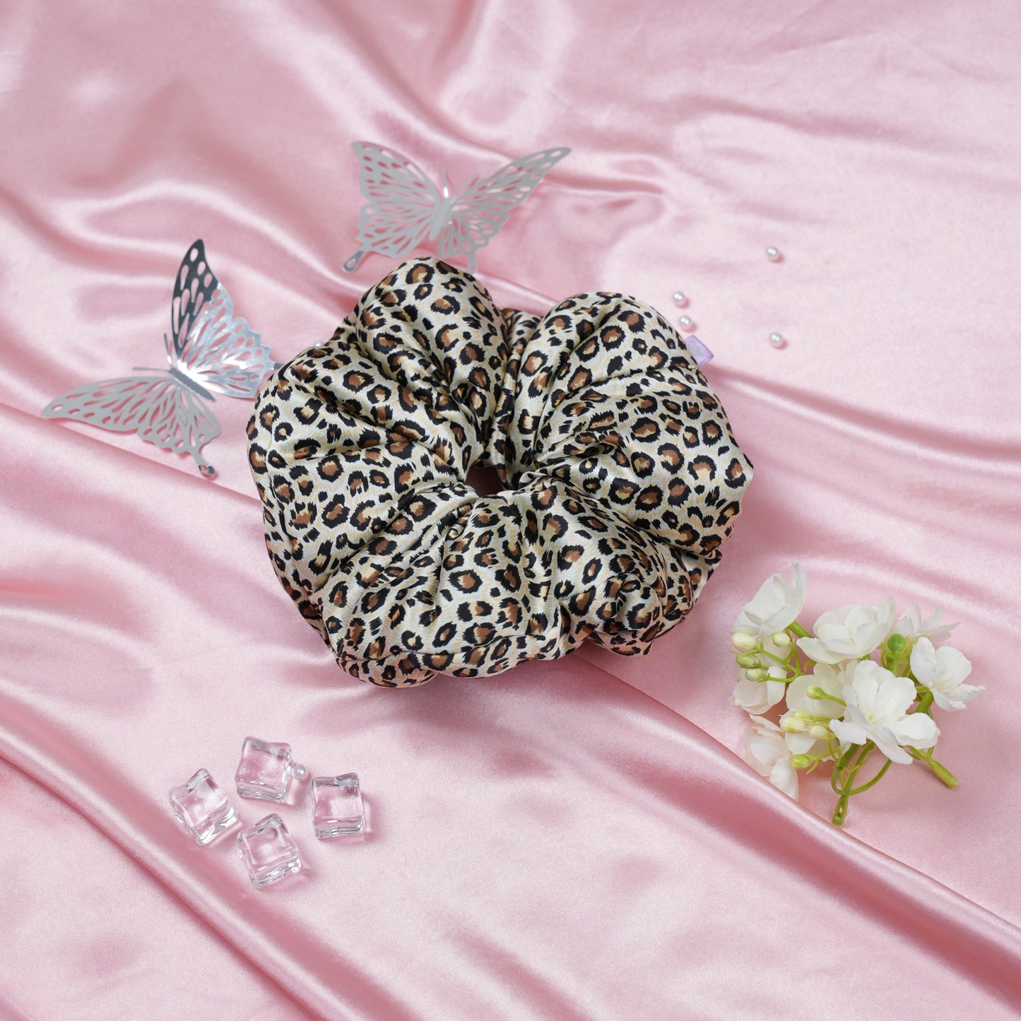 Silk Scrunchie Leopard’s Whispers