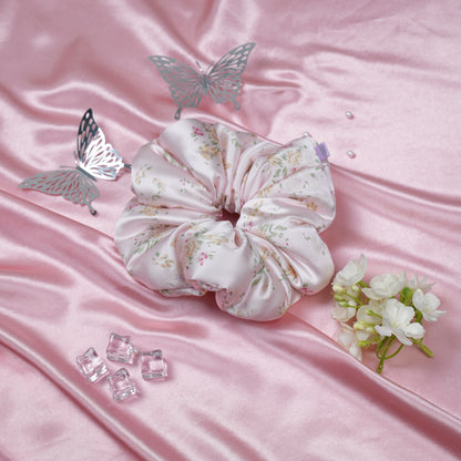 Silk Scrunchie Petal Confetti