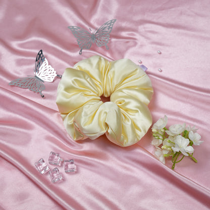 Silk Scrunchie Creamy Sunbeam