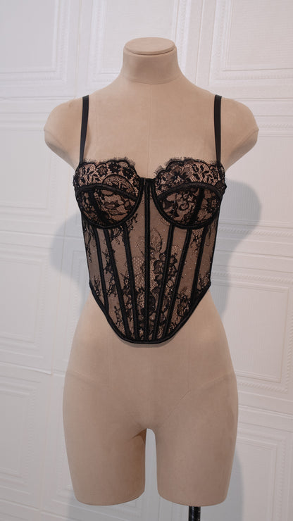 Ethereal Grace Corset Black