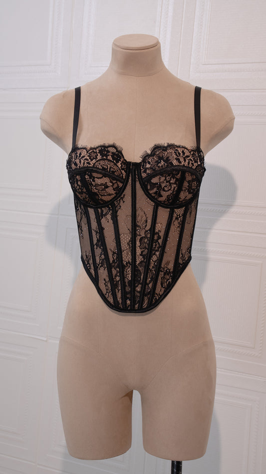 Ethereal Grace Corset Black