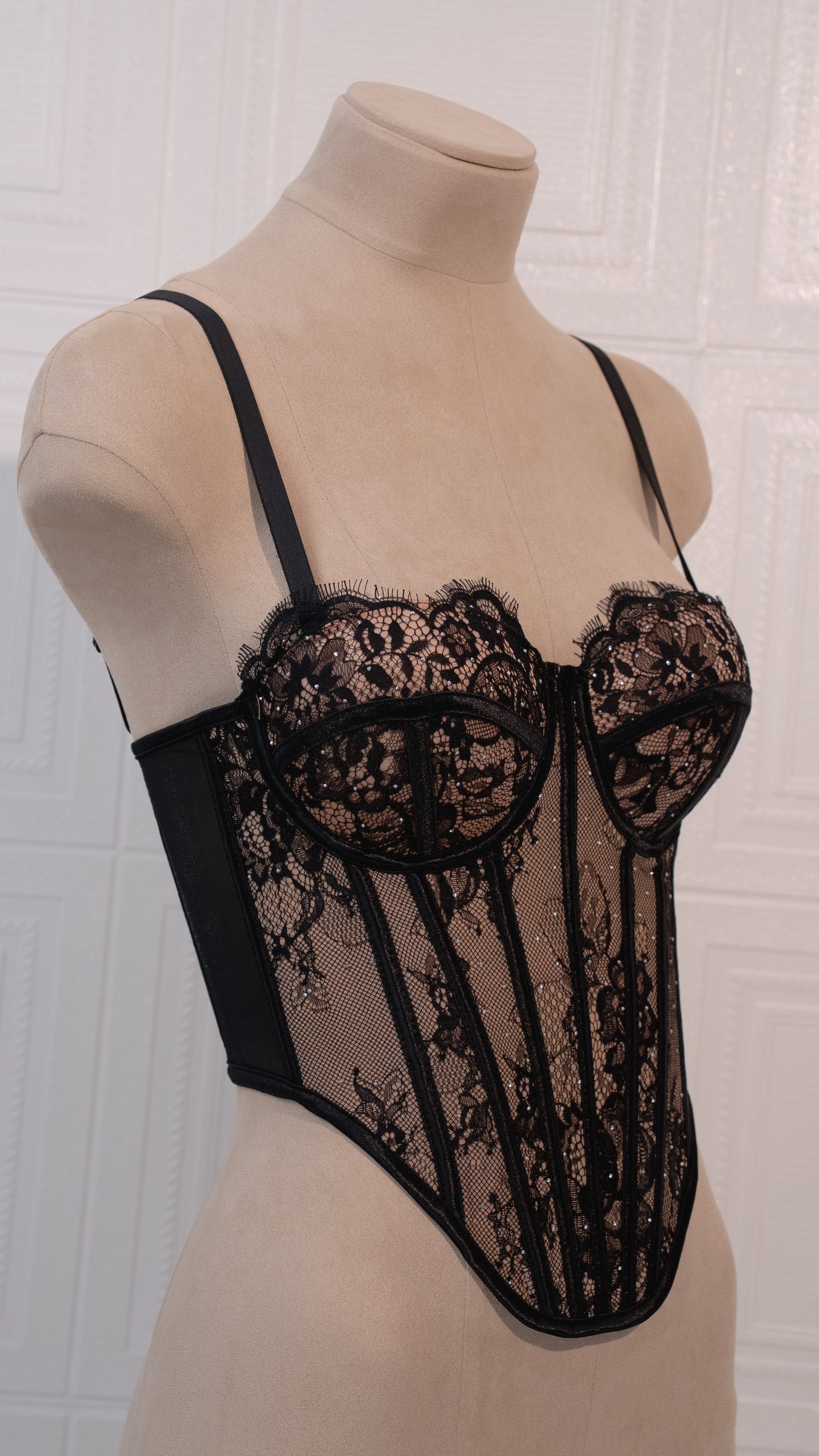 Ethereal Grace Corset Black