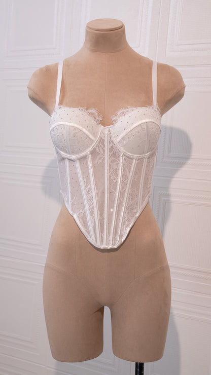 Ethereal Grace Corset White