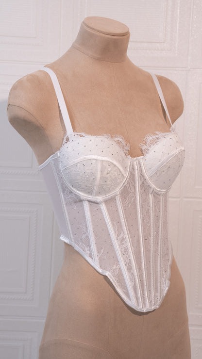 Ethereal Grace Corset White
