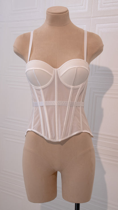 Sculpted Whisper Corset White