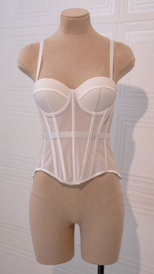 Sculpted Whisper Corset White