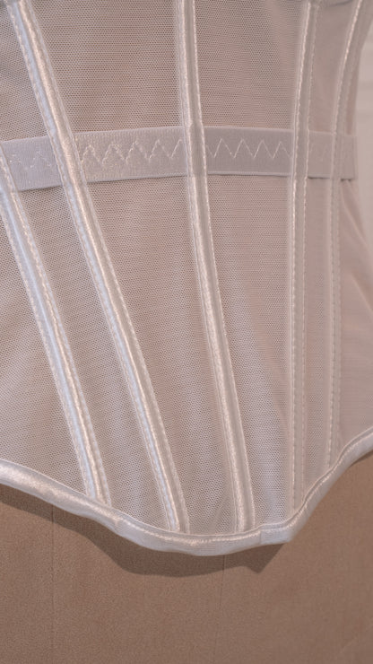 Sculpted Whisper Corset White