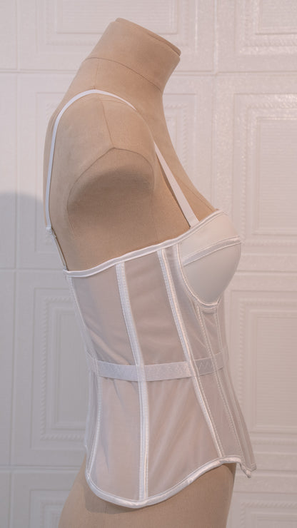 Sculpted Whisper Corset White