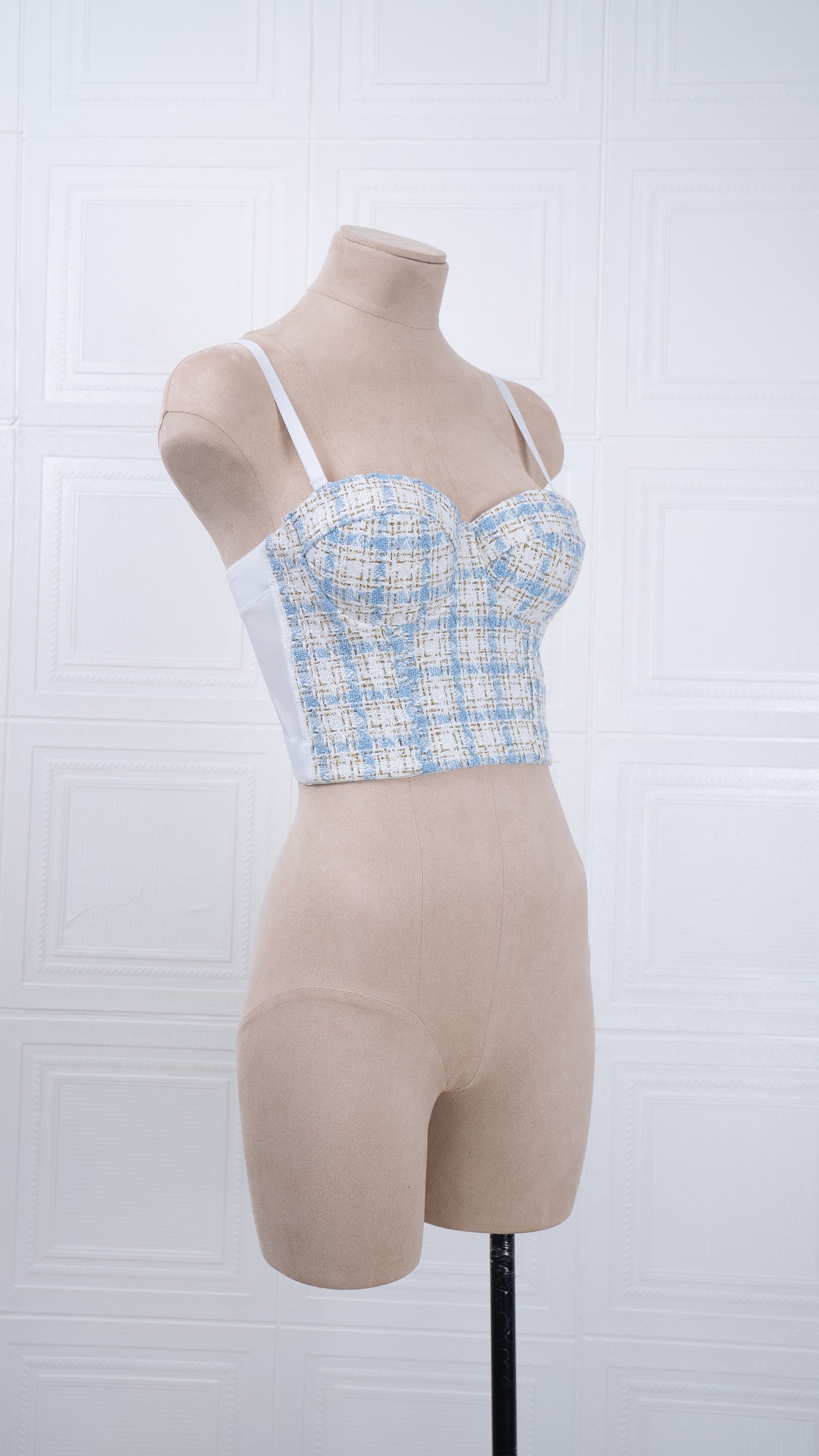 Tweed Charm Corset blue